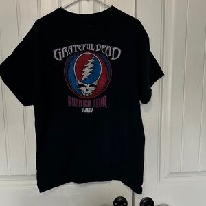 Liquid Blue Black Graphic Tee